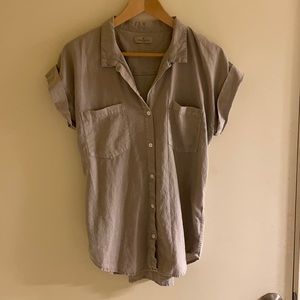 Thread & Supply Button Down Linen Top